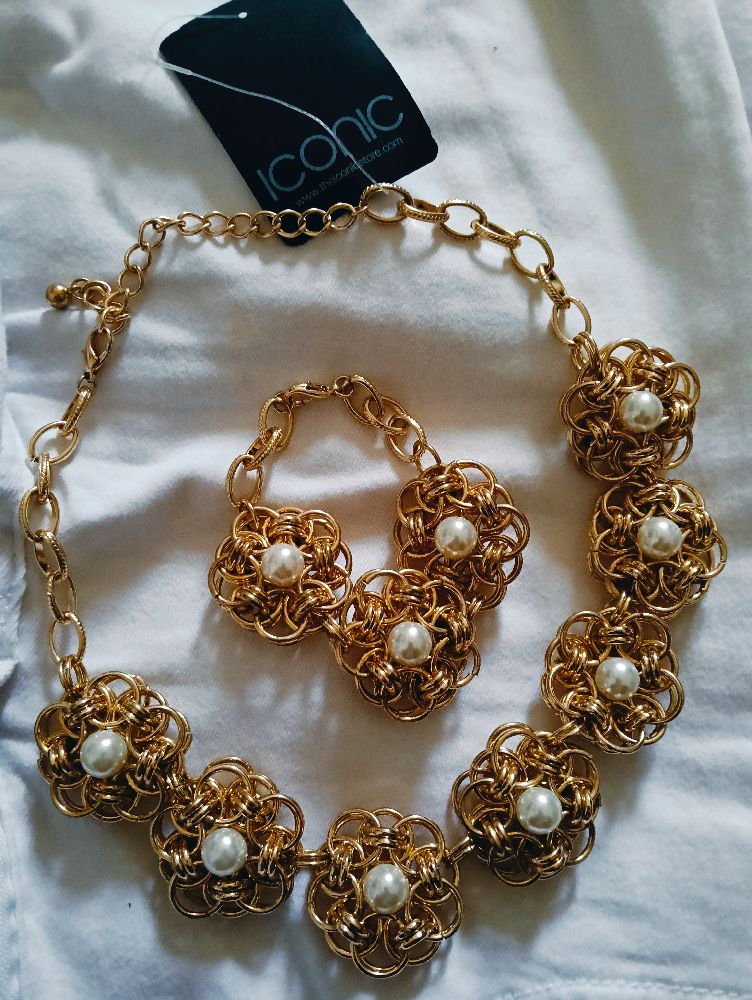 Parrure collier et bracelet chic