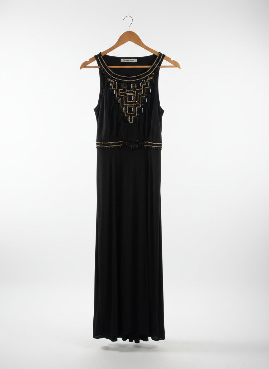 Robe soirée noire.