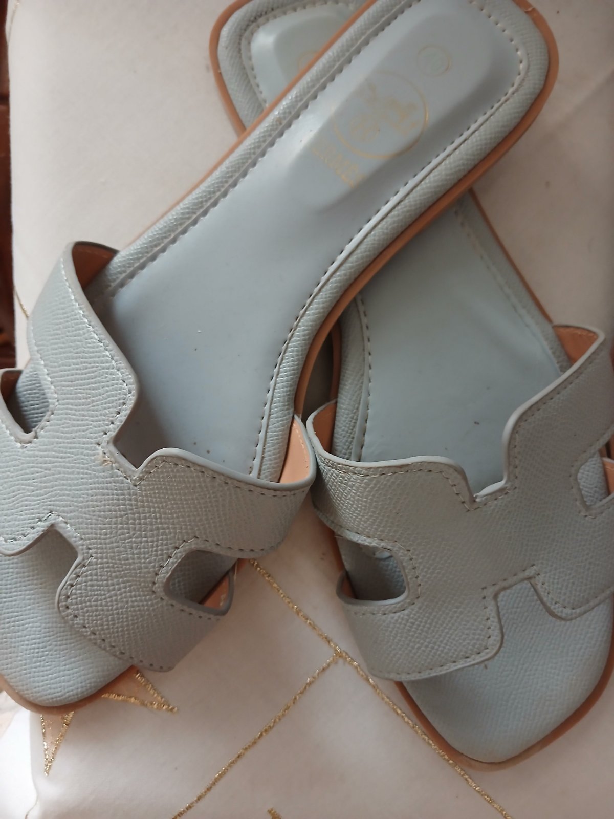 Mule bleu ciel