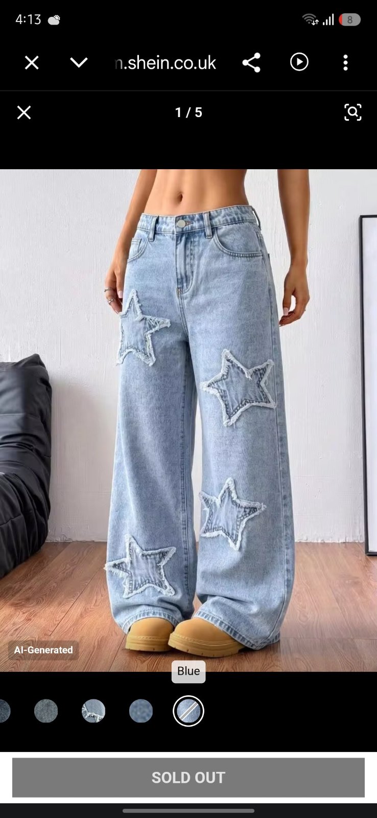 Women's baggy jeans