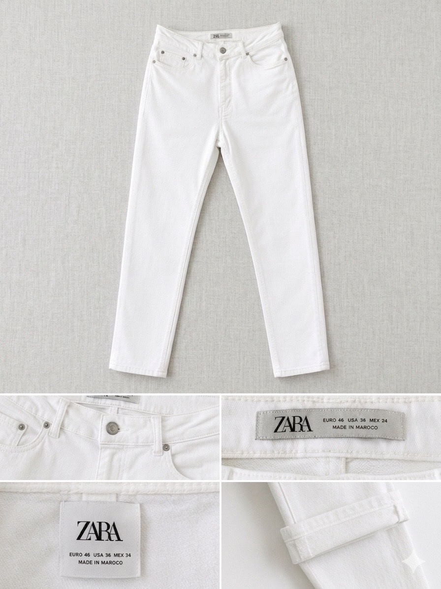 Jean skinny blanc ZARA Excellent état
