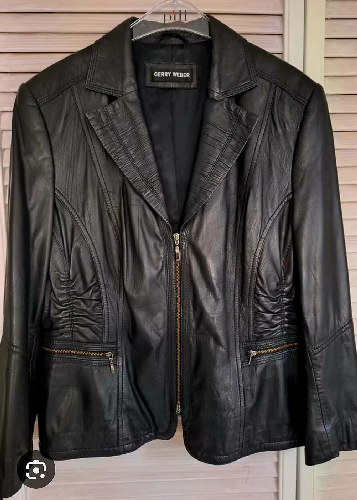 Veste en cuir de chevre 