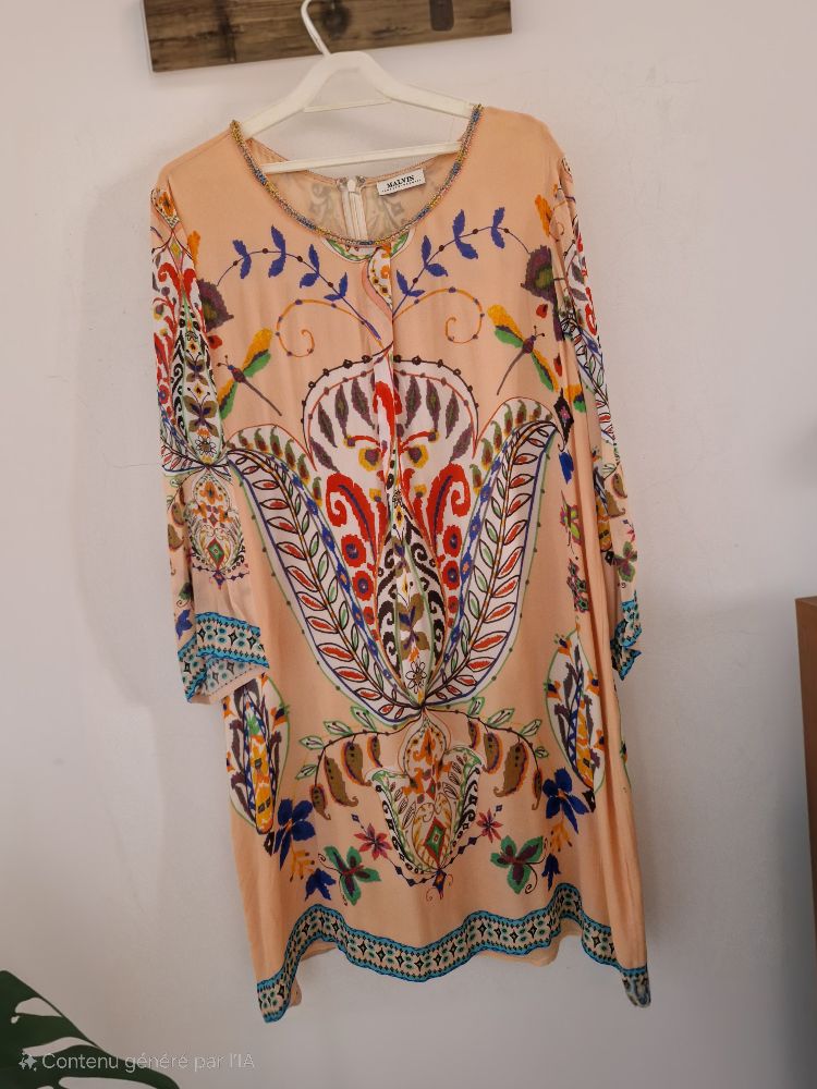 Robe Tunique imprimé style bohéme 