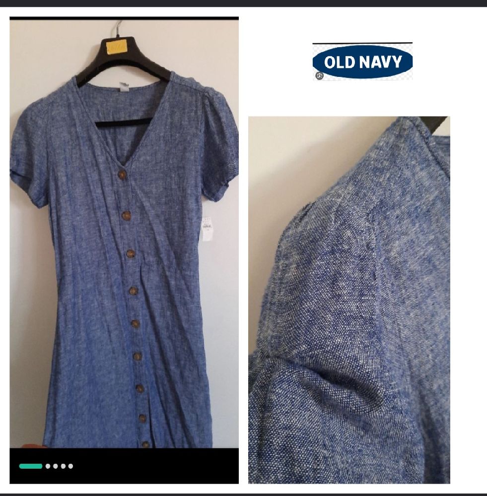 Une Belle  Robe Old Navy 100 %  Lin