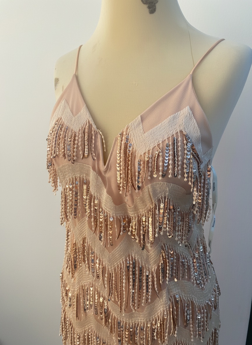 Robe soirée rose podré 