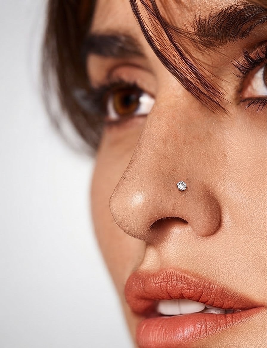 Boite de piercings pour le nez