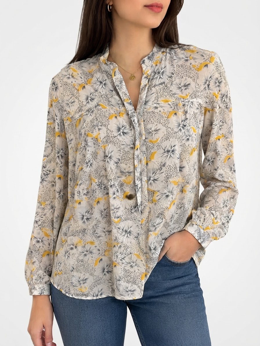 Chemise femme jaune moutarde 🌼