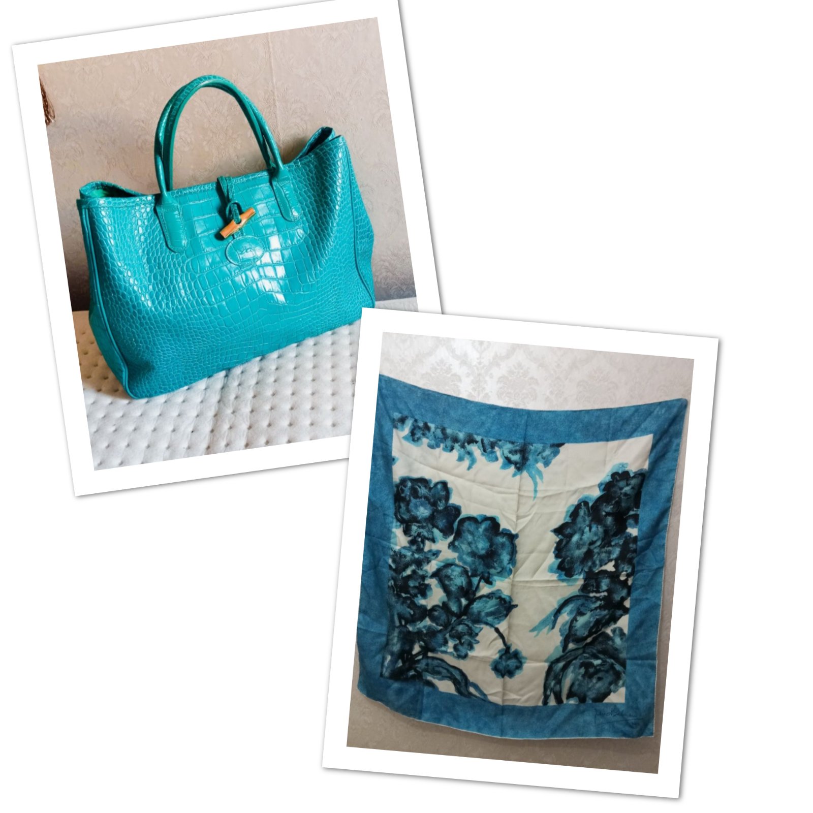 Sac longchamps et foulard pierre balmain