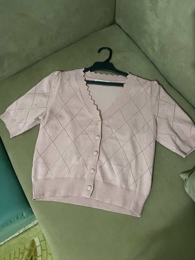 Gilet rose poudré 💓💓