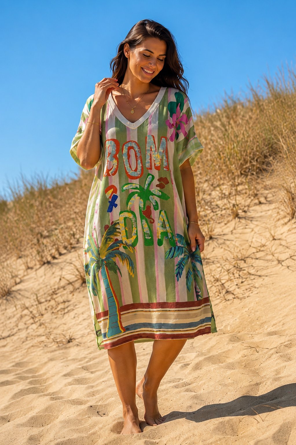 🌴 Robe italienne "Bom Dia" – Neuve avec étiquette 🌴