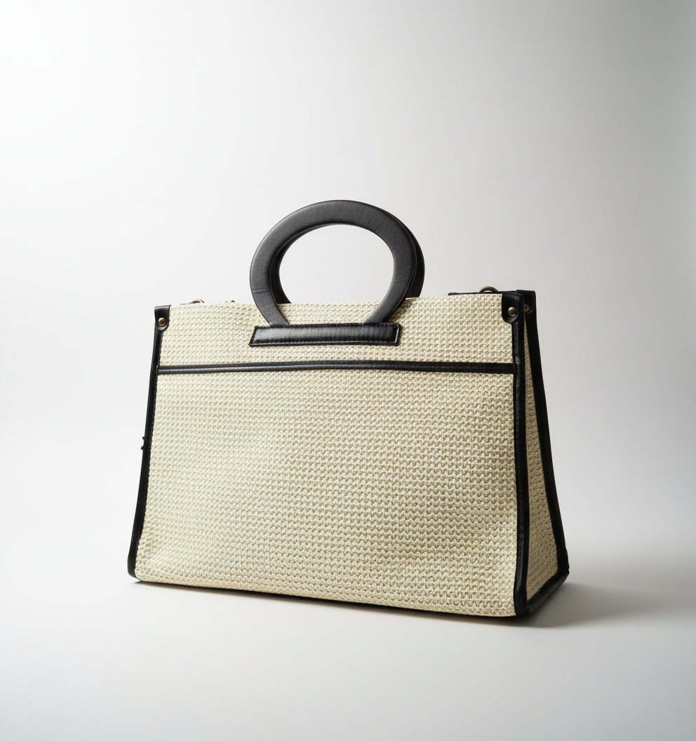 Sac cabas en raphia