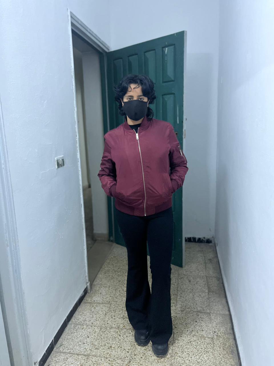 Veste bomberse rouge