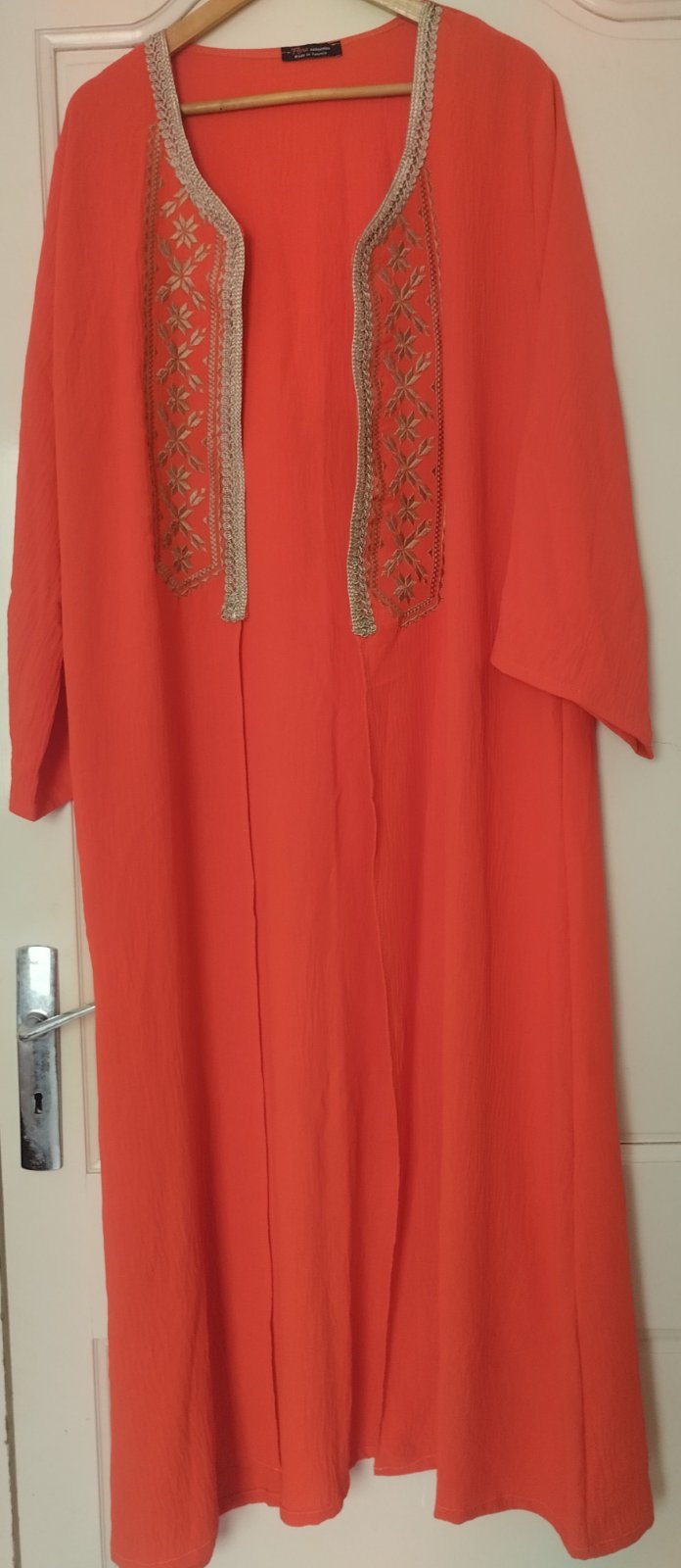 Kimono fluide brodé ✨🧡