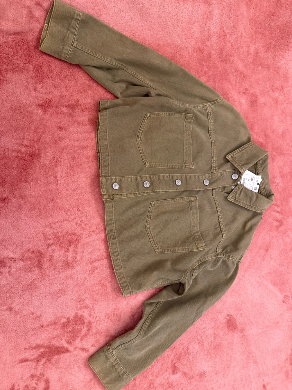 Veste en jean courte zara 