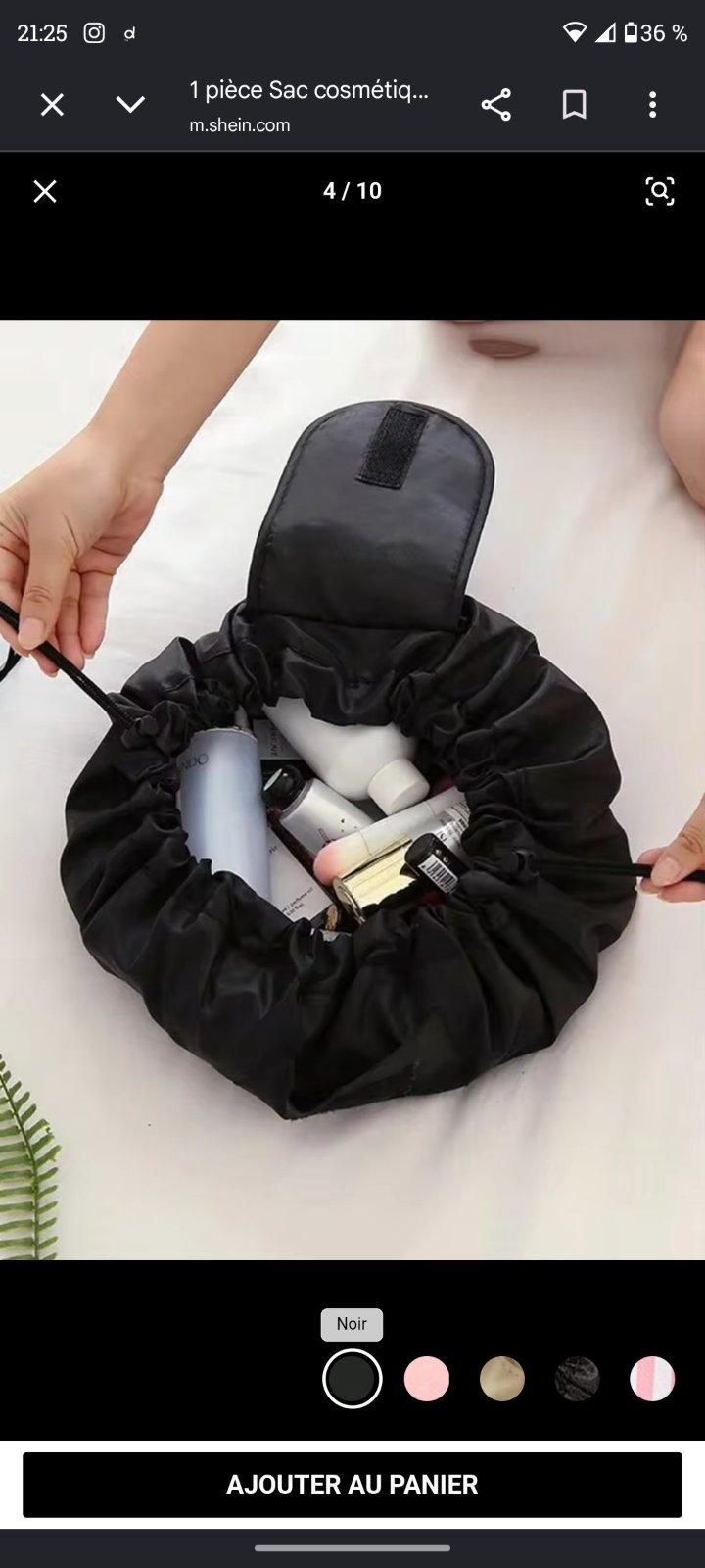 Trousse de maquillage ajustable 