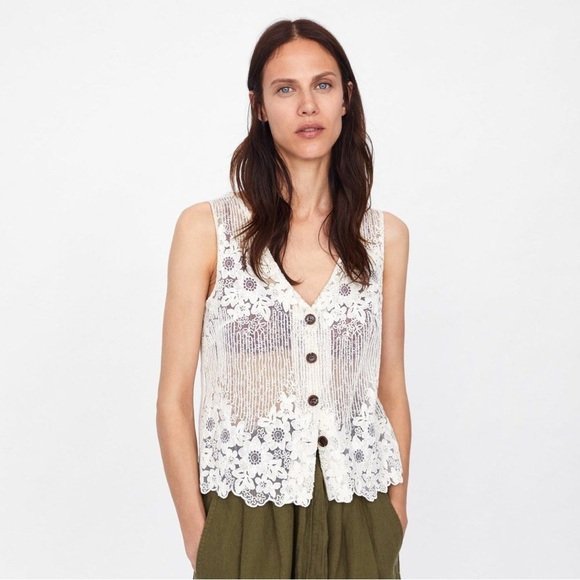 Zara Linen vest