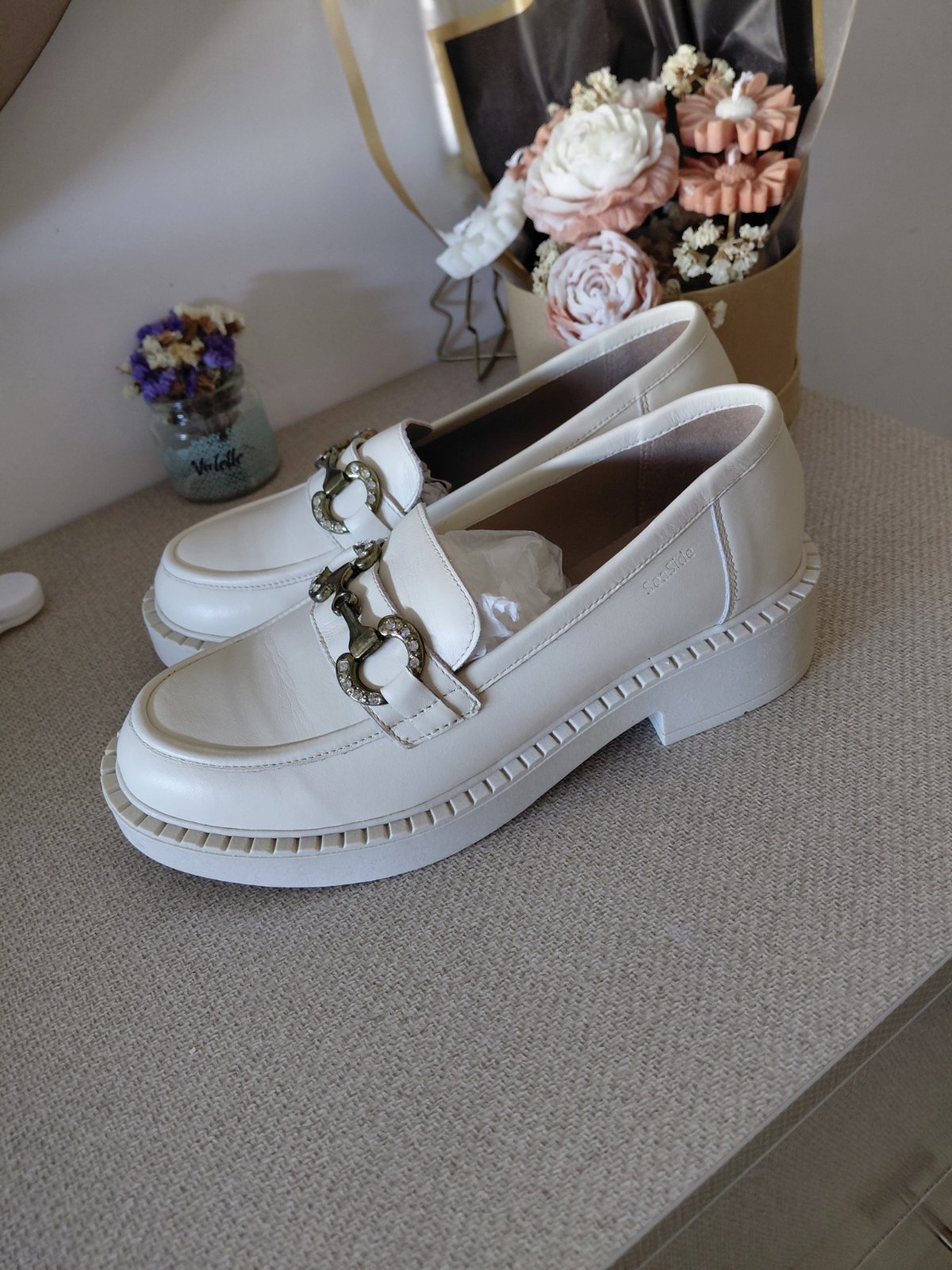 Derbies Sea side 100% cuire