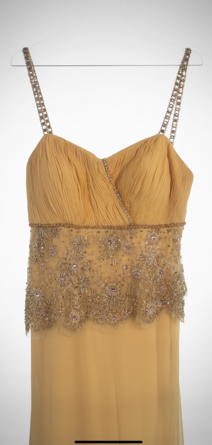 Robe soirée jaune