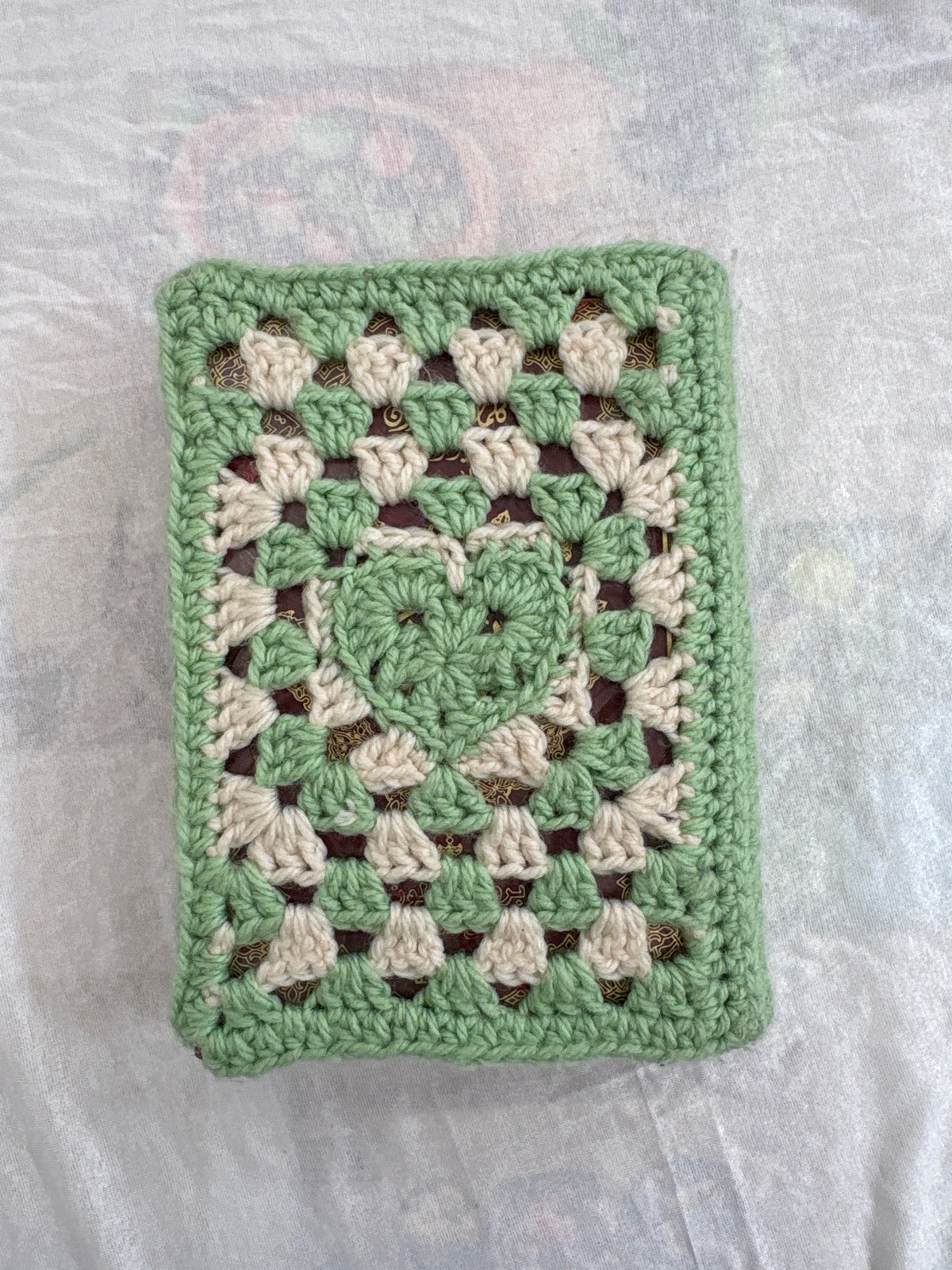 Book cover en crochet