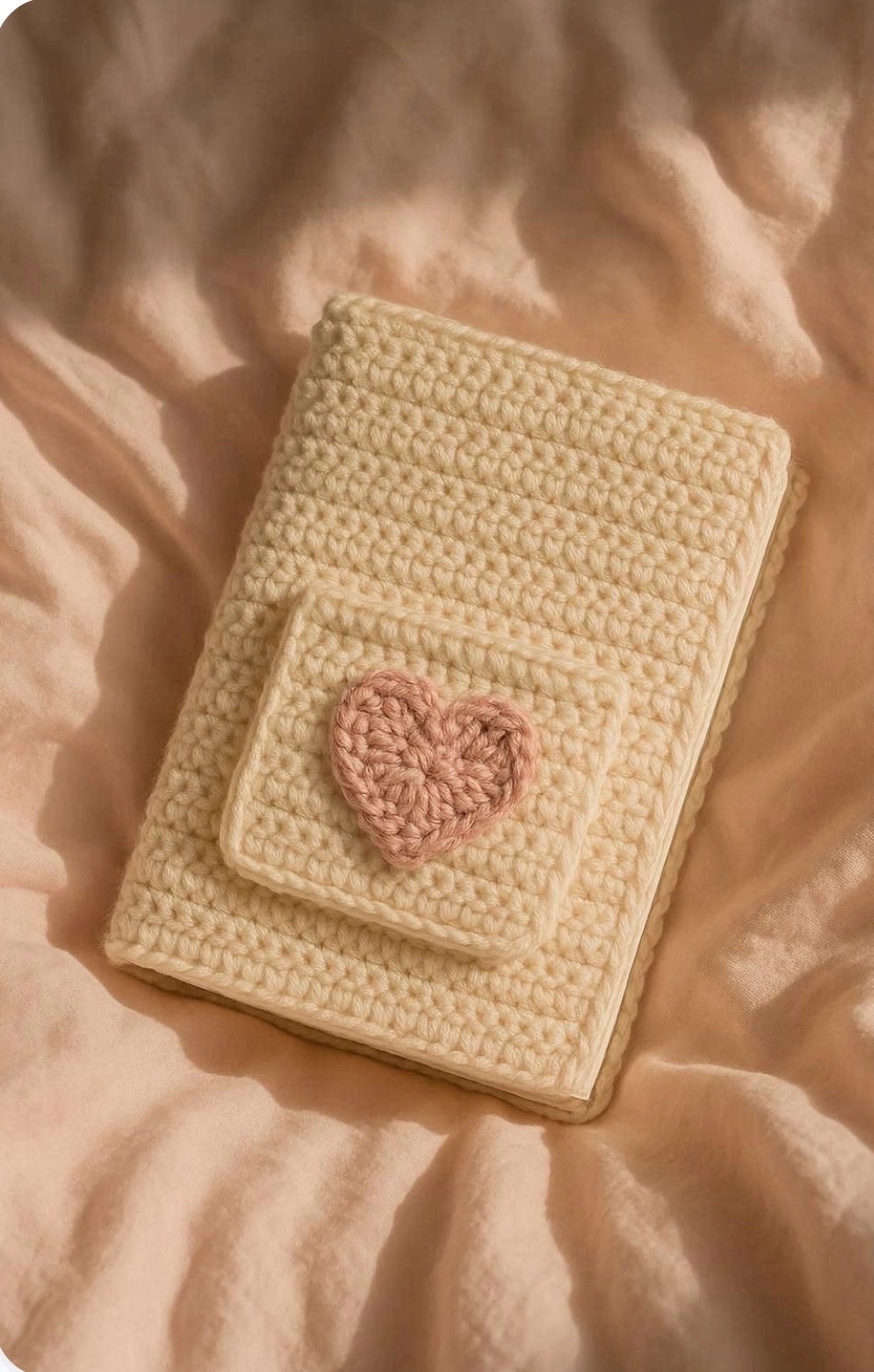Crochet bookcover