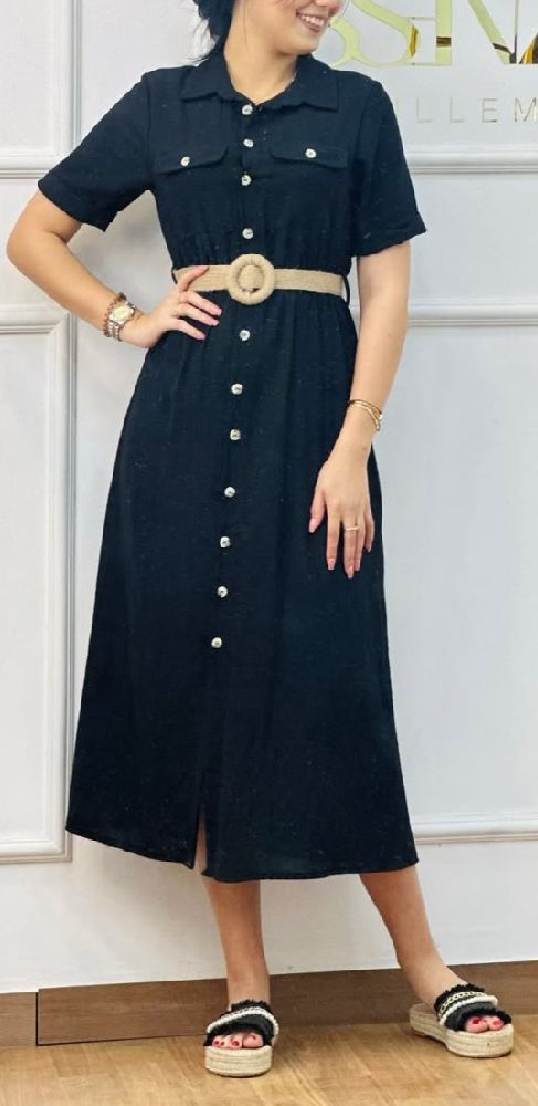 Robe channel bleu marine 