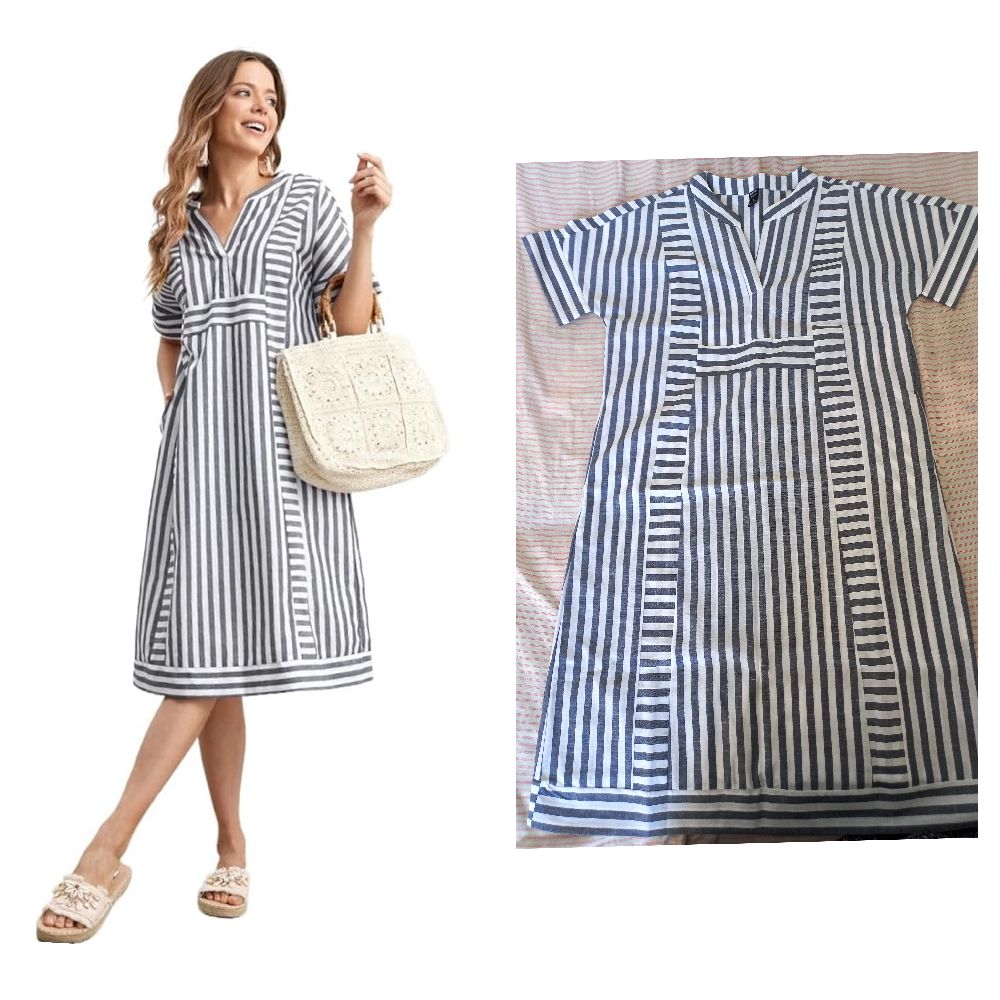 Robe rayée neuve jamais portée.💕 Taille S w tlabes la taille M aussi 💕