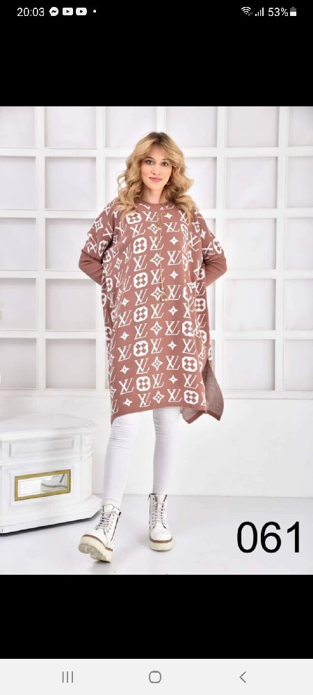 pull en laine gris de Turquie taille standard 