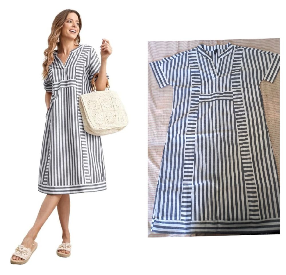 Robe rayée neuve jamais portée.💕 Taille S ama tlabes la taille M aussi 💕