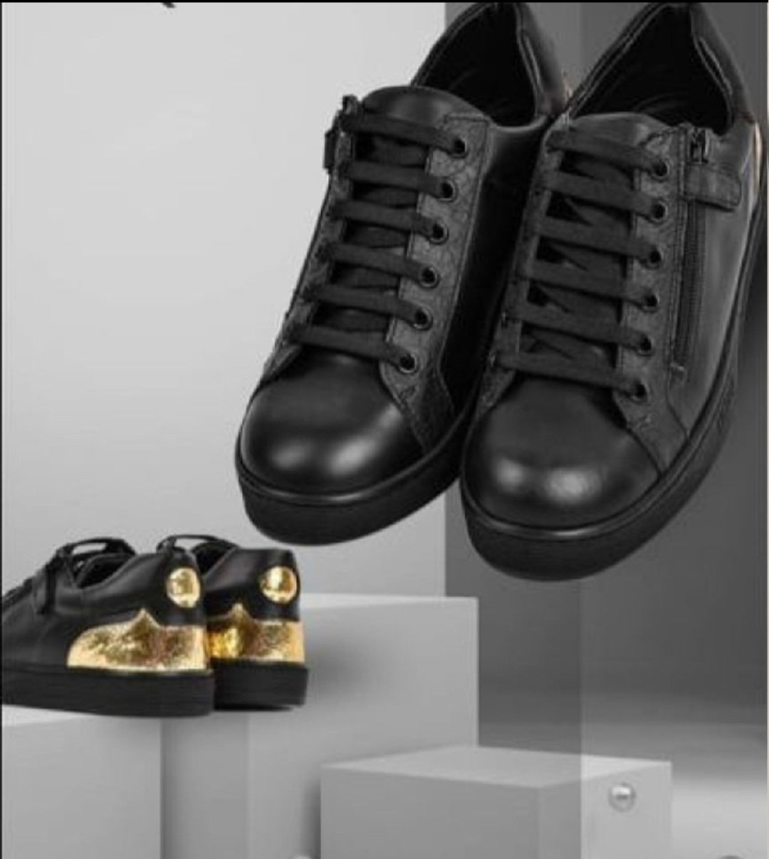 Baskets noir sport chic 