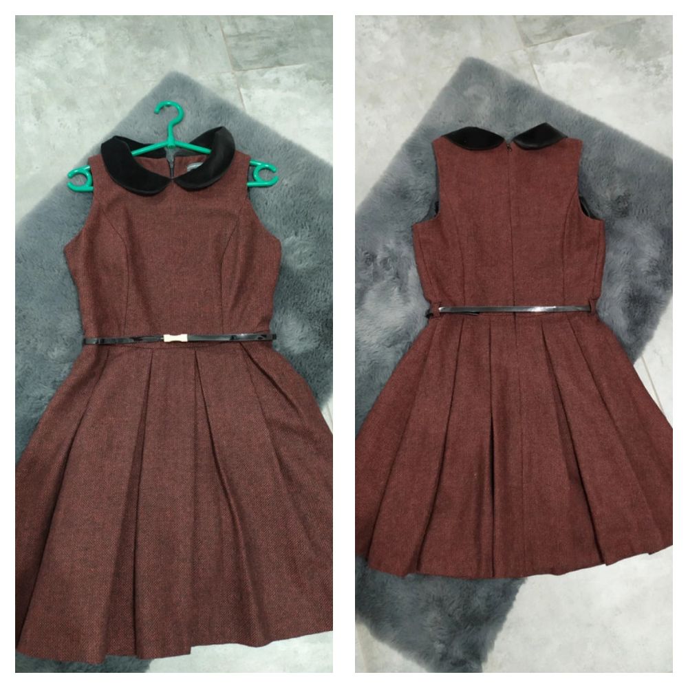 Robe en rouge bordeau en très bon état 