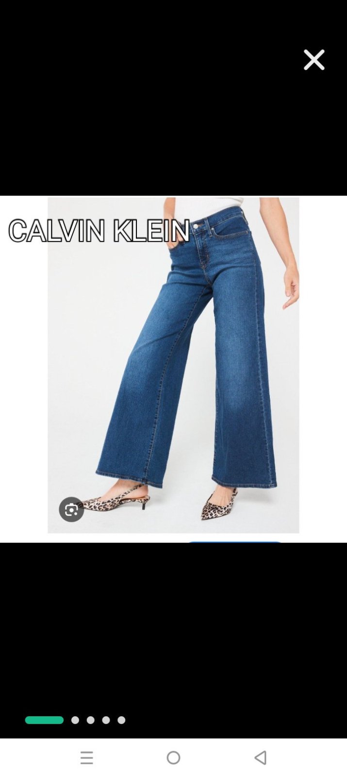 Jean wide leg taille haute CALVIN KLEIN T34/36 comme neuf