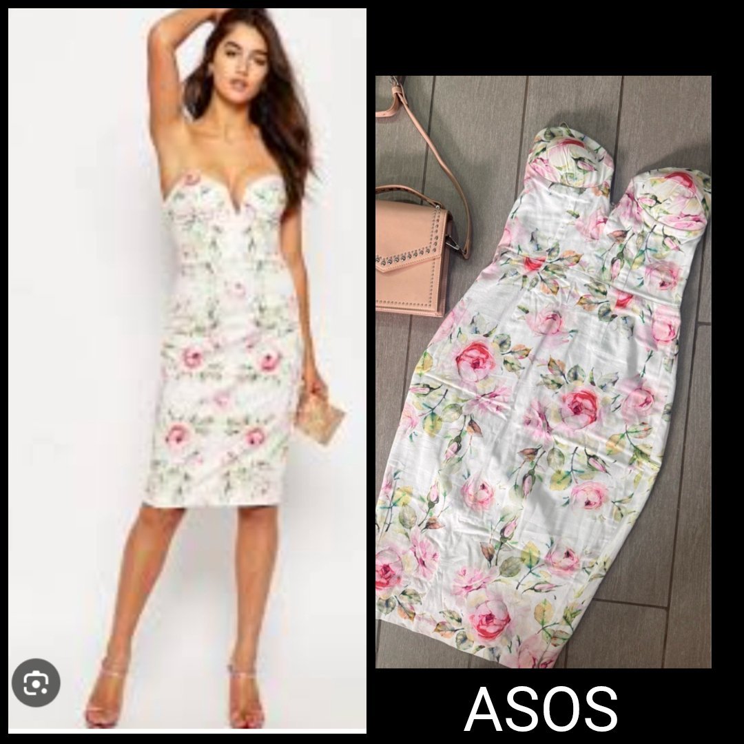 Magnifique robe corset mi longue ASOS T32/34 jamais portée. 20% de remise avec le code 
