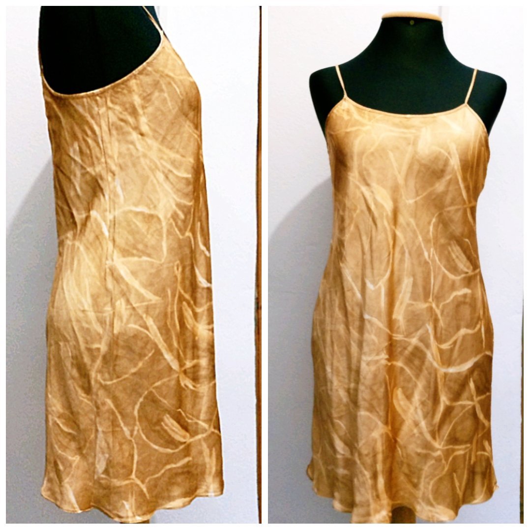 Jolie robe en satin LAMBROS MILONA 🇮🇹 T40 
