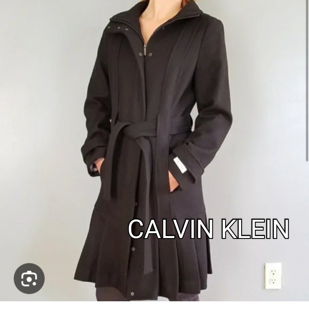 Joli manteau en cachemire CALVIN KLEIN AUTHENTIQUE T36 porté une seule fois en excellent état 