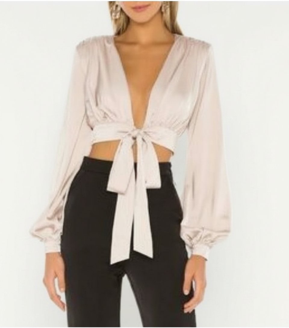 Joli croptop satinée NBD T38 🇮🇹