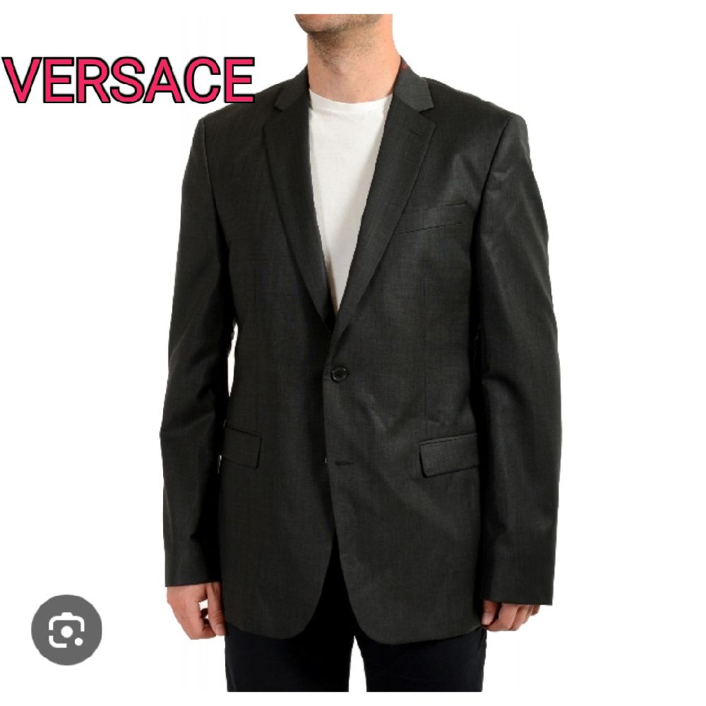 Veste blazer hyper chic 🖤 100% VISCOSE 🖤 effet de soie 😍 VERSACE COLLECTION 🇮🇹 T50 comme neuf  🤩 AUTHENTIQUE 🖤15% promo avec code 