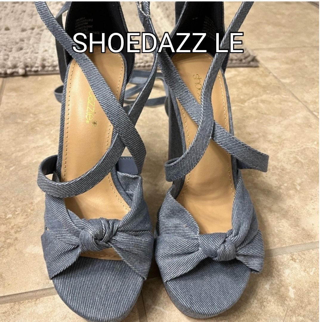 SHOEDAZZELE HIGH HEELS JEANS P39/39,5 💕 20% avec code promo 