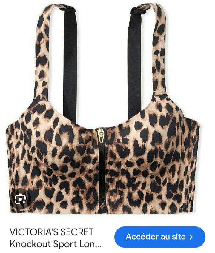 Recerback Victoria's Secret léopard, zippé avec des soutifs rembourrés en dessous T36 neuf 💘 20% avec le code promo 