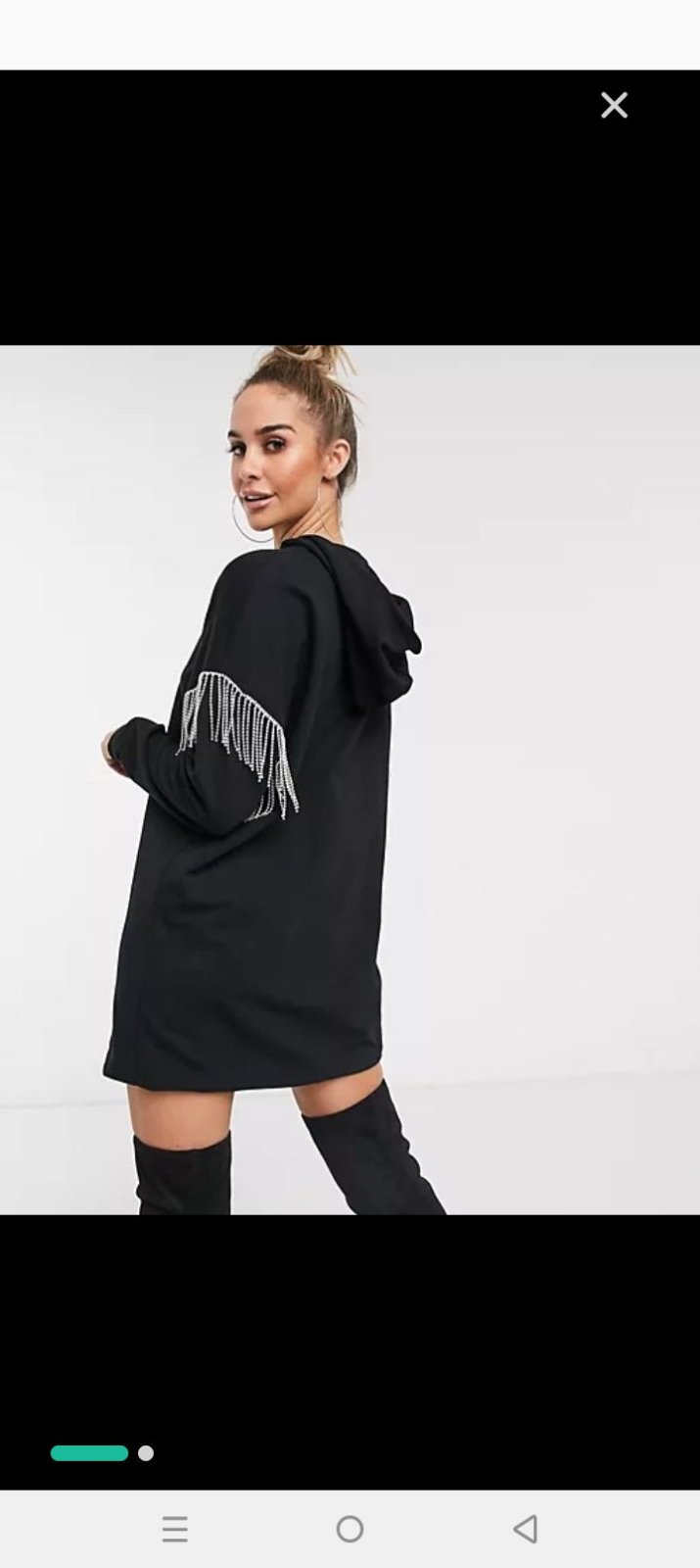 Joli pull robe à capuche en laine et viscose 🖤 coupe oversize Taille unique convient à 36/38jamais portée 💕 de la marque TOBA&CO PARIS 