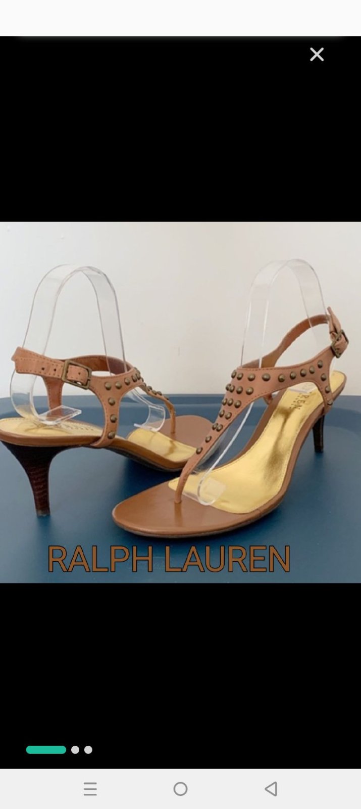 Jolis sandales 100% cuir RALPH LAUREN AUTHENTIQUE P39 💕20% de remise avec le code  