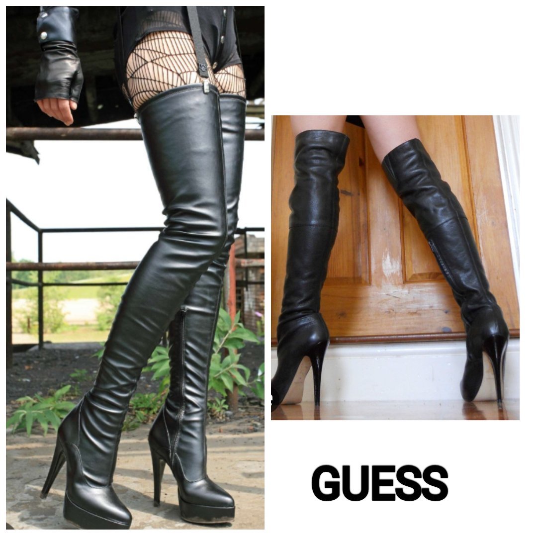 Très beaux longs cuissards 100% cuir véritable souple GUESS P36,5/37 