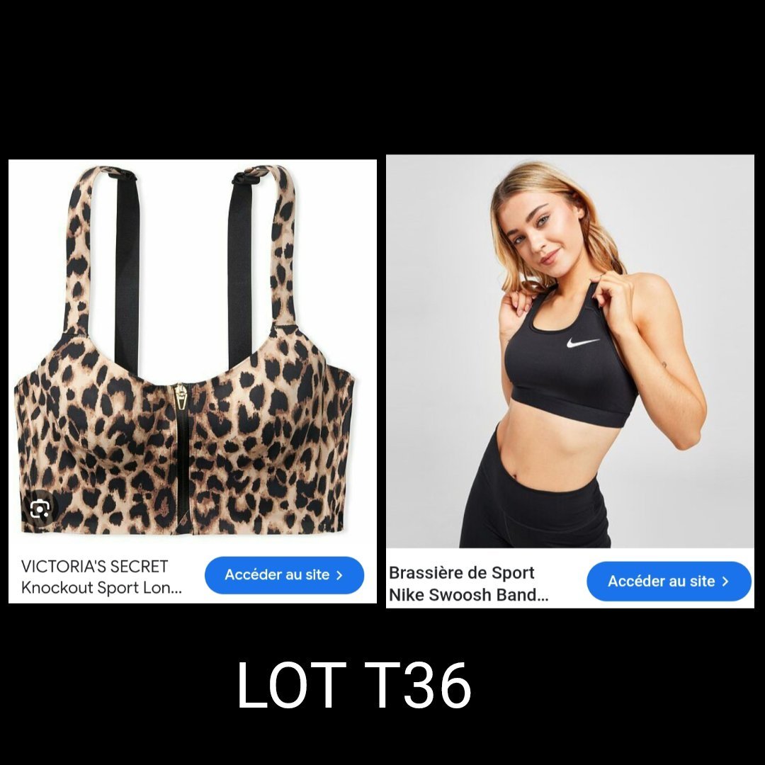 2 recerback VICTORIA'S SECRET et NIKE original T36 jamais portés 💘 20% avec le code promo  