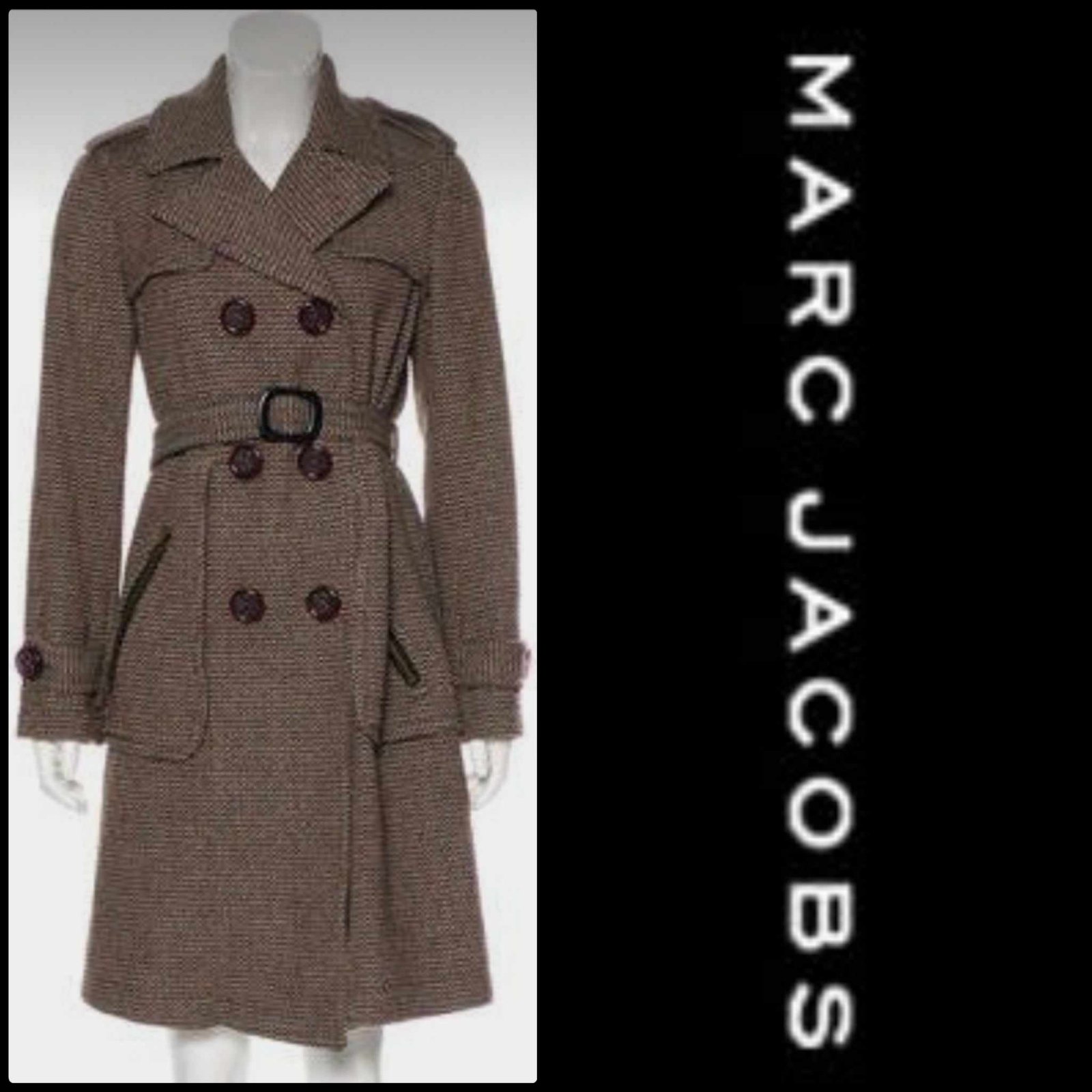 Trench coat en laine MARC JACOBS T36/38 