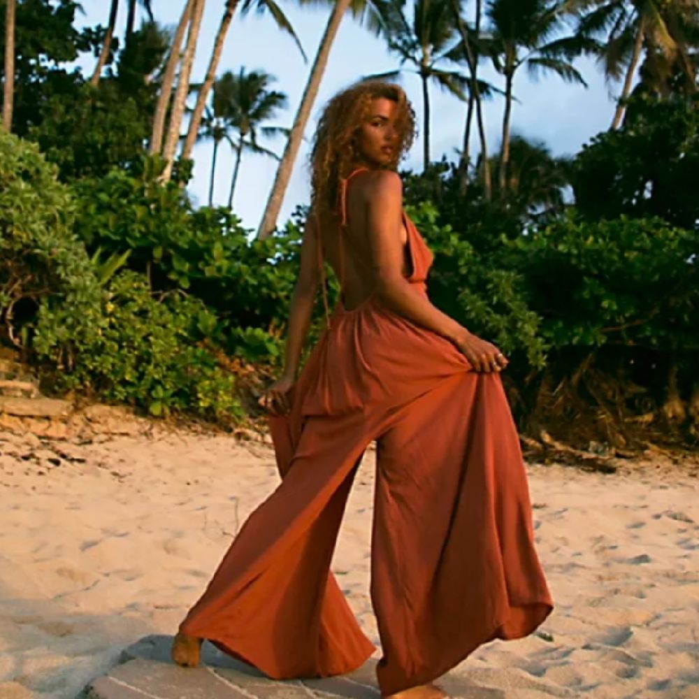 Jolie combinaison dos nu jambes larges très chic 12th TRIBE T36 portée une seule fois tte comme neuve 