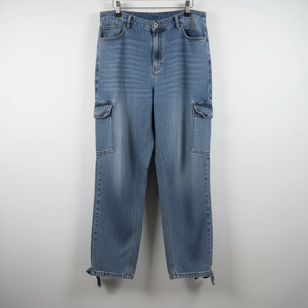 Jean fluide style cargo 