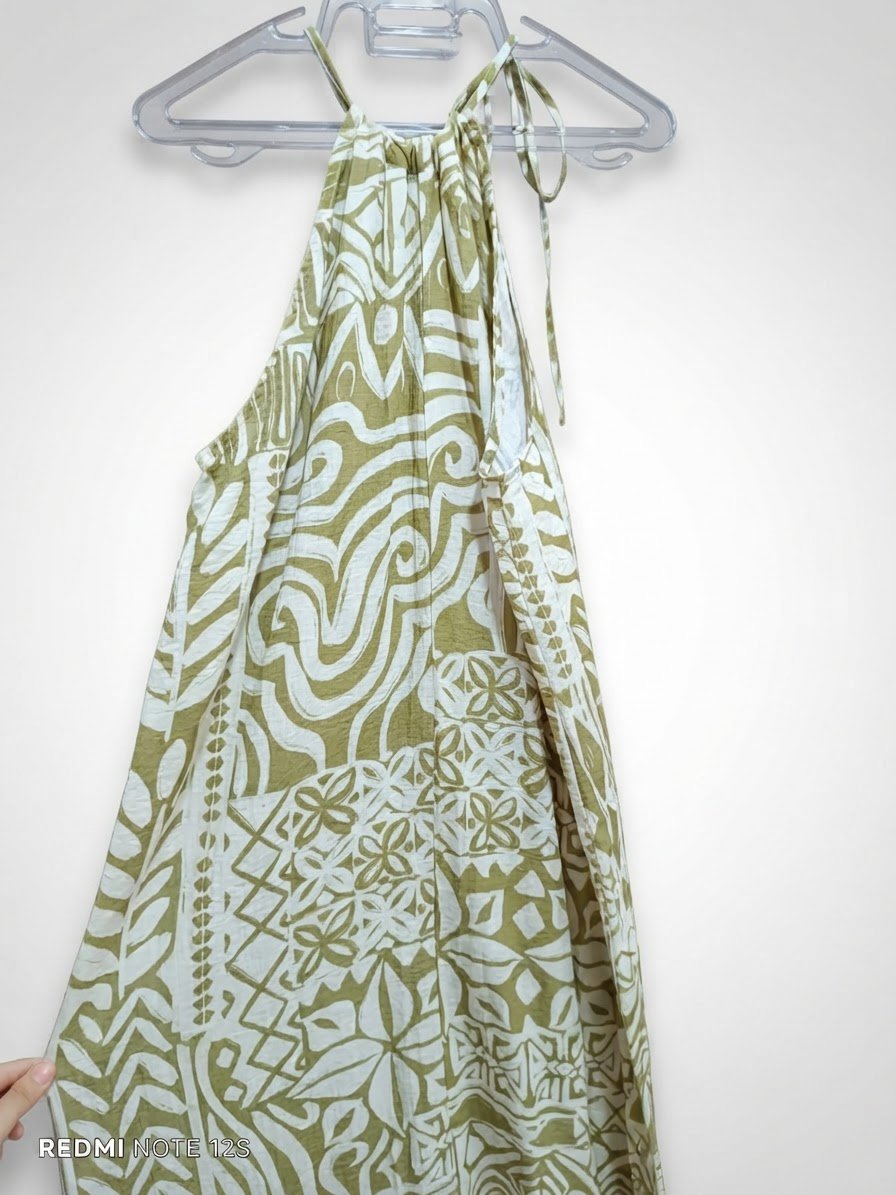 Robe langue vert 