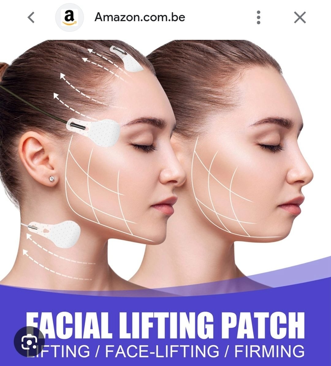 Patch lifting visage double menton