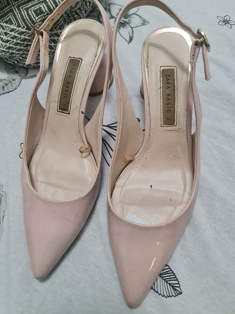 Escarpins rose poudré Zara