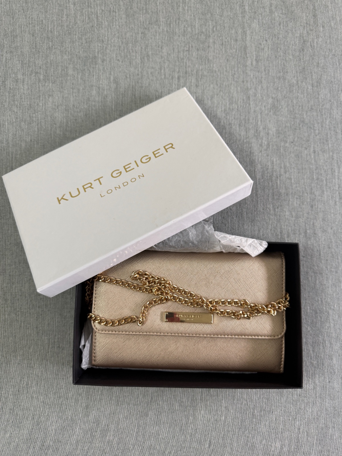 Sac doré kurt geiger 
