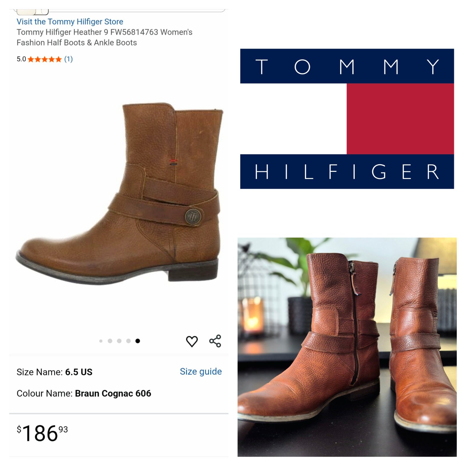 Bottines TOMMY En Cuir (Femme P39)